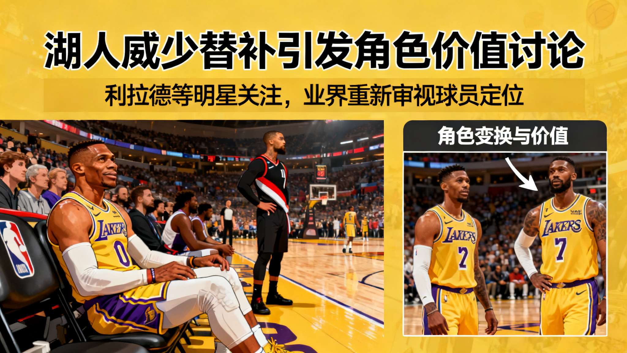利拉德:湖人居然让名人堂级别的威少替补出战,这简直离谱